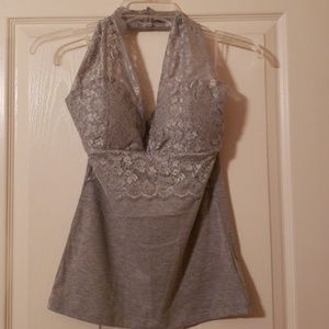 Zenana Outfitters Lace halter top